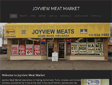 Tablet Screenshot of joyviewmeatmarket.com
